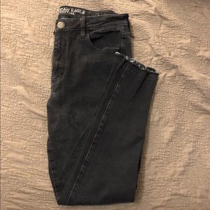 Black high rise jeans